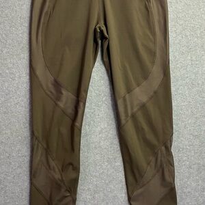 Sweaty Betty Power 7/8 Leggings XS Olive Green High Waist Yoga Running Pants